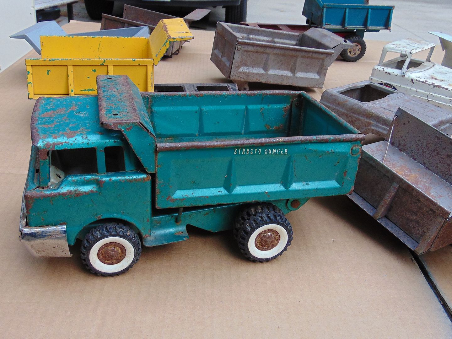 Vintage TONKA Toy Truck Pick Up Dumper Parts Repair HUGE Lot STRUCTO